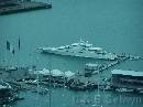NZ02-Dec-26-15-12-21 * Larry Ellison's dinghy.
The Viaduct Basin.
Boxing day.
From SkyTower.
Auckland. * 1984 x 1488 * (609KB)